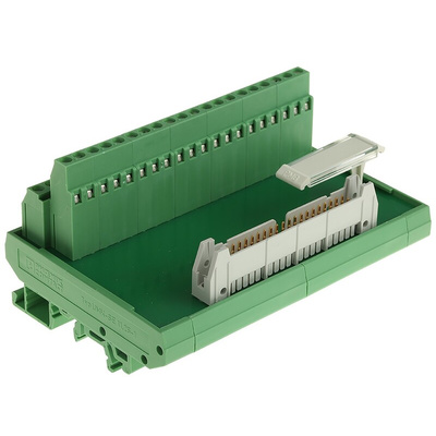 Phoenix Contact 40-Contact Male Interface Module, Flat Ribbon Cable Connector, DIN Rail Mount, 1A
