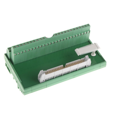 Phoenix Contact 50-Contact Male Interface Module, Flat Ribbon Cable Connector, DIN Rail Mount, 1A