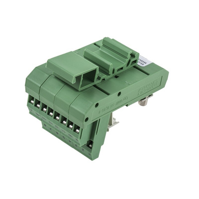 Phoenix Contact FLKM-D15 SUB/S Series 15-Contact Male Interface Module, D-sub Connector, DIN Rail Mount, 2.5A