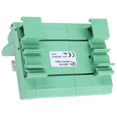 Phoenix Contact FLKM-D37 SUB/S Series 37-Contact Male Interface Module, D-sub Connector, DIN Rail Mount, 2.5A