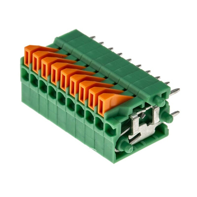 Phoenix Contact FFKDS/V-2.54 Series PCB Terminal Block, 2.54mm Pitch, Through Hole Mount, Solder Termination