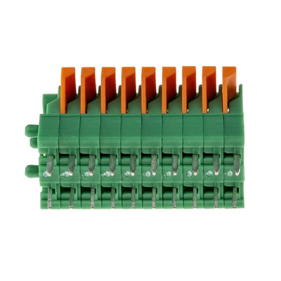 Phoenix Contact FFKDS/V-2.54 Series PCB Terminal Block, 2.54mm Pitch, Through Hole Mount, Solder Termination