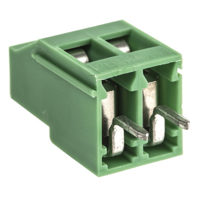 Phoenix Contact MKDS 3/ 2-5.08 Non-Fused Terminal Block, 2 Way/Pole, Solder Terminals, 24 → 12 AWG Through Hole,