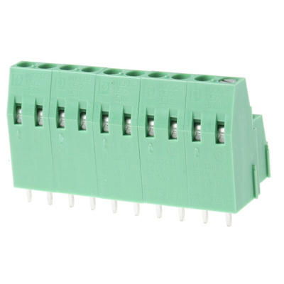 Phoenix Contact MKKDS 1.5/ 2-5.08 Series PCB Terminal Block, 4-Contact, 5.08mm Pitch, Through Hole Mount, 2-Row, Screw