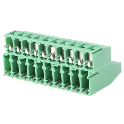Phoenix Contact MKKDS 1.5/ 2-5.08 Series PCB Terminal Block, 4-Contact, 5.08mm Pitch, Through Hole Mount, 2-Row, Screw