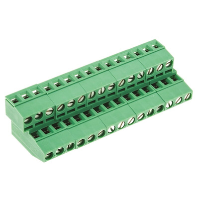 Phoenix Contact MKKDS 1.5/ 3-5.08 Series PCB Terminal Block, 6-Contact, 5.08mm Pitch, Through Hole Mount, 2-Row, Screw