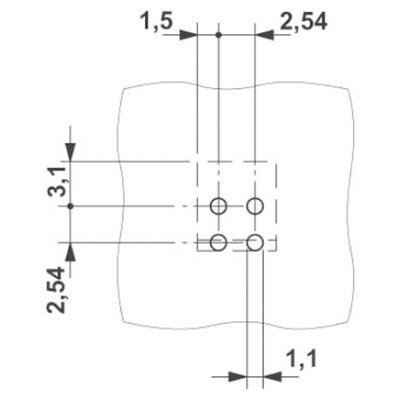 Phoenix Contact MPT 0.5/2-2.54 Series PCB Terminal, 2-Contact, 2.54mm Pitch, Through Hole Mount, 1-Row, Screw