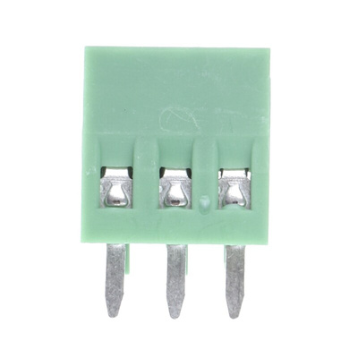 Phoenix Contact MPT 0.5/ 3-2.54 Series PCB Terminal Block, 3-Contact, 2.54mm Pitch, Through Hole Mount, 1-Row, Screw