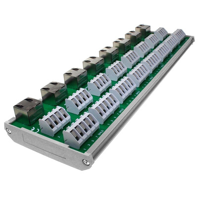 CAMDENBOSS CIM Series 8-Contact Socket Interface Module, RJ45 Connector, DIN Rail, 100mA