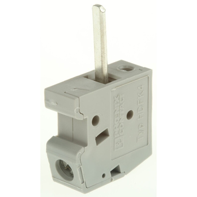 Phoenix Contact HDFK4 Series PCB Terminal Block, 8.1mm Pitch, 1-Row, Screw Down Termination