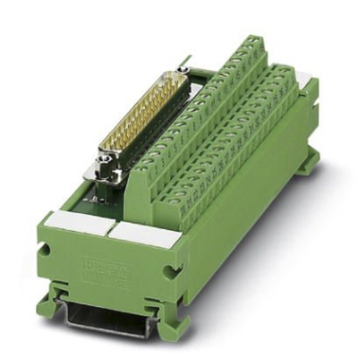 Phoenix Contact 15-Contact Male Interface Module, D-sub Connector, DIN Rail Mount, 2.5A