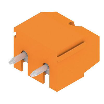 Weidmuller PM 5.08 Series PCB Terminal Block, 2-Contact, 5.08mm Pitch, Through Hole Mount, 1-Row, Screw Termination