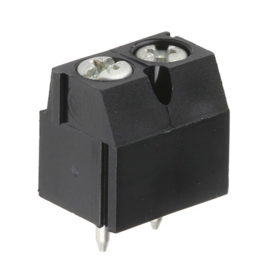 Weidmuller PM 5.08 Series PCB Terminal Block, 2-Contact, 5.08mm Pitch, Through Hole Mount, 1-Row, Screw Termination