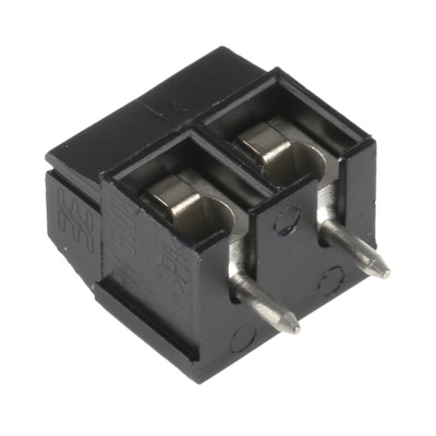 Weidmuller PM 5.08 Series PCB Terminal Block, 2-Contact, 5.08mm Pitch, Through Hole Mount, 1-Row, Screw Termination