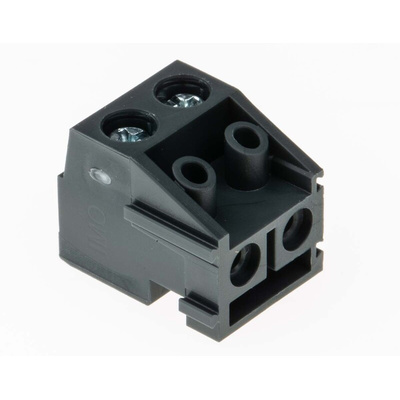 RS PRO PCB Terminal Block, 2-Contact, 5mm Pitch, Through Hole Mount, 1-Row, Screw Termination