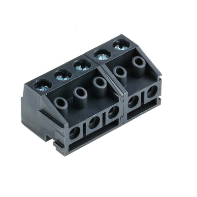 RS PRO PCB Terminal Block, 5-Contact, 5mm Pitch, Through Hole Mount, 1-Row, Screw Termination