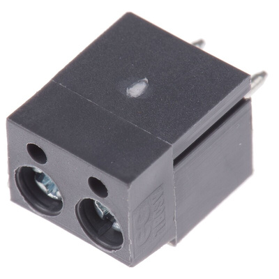 RS PRO PCB Terminal Block, 2-Contact, 5mm Pitch, Through Hole Mount, 1-Row, Screw Termination