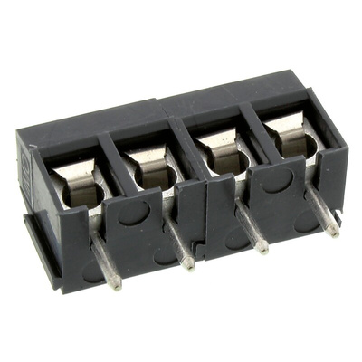 RS PRO PCB Terminal Block, 4-Contact, 5mm Pitch, Through Hole Mount, 1-Row, Screw Termination