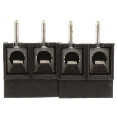 RS PRO PCB Terminal Block, 4-Contact, 5mm Pitch, Through Hole Mount, 1-Row, Screw Termination