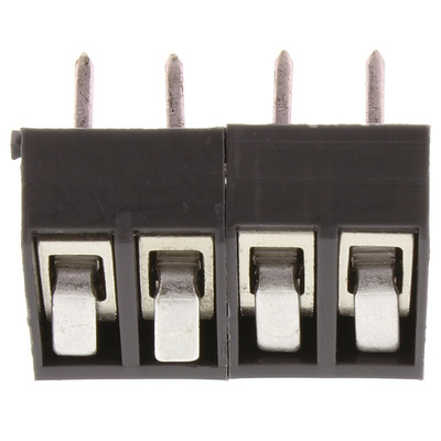 RS PRO PCB Terminal Block, 4-Contact, 5mm Pitch, Through Hole Mount, 1-Row, Screw Termination