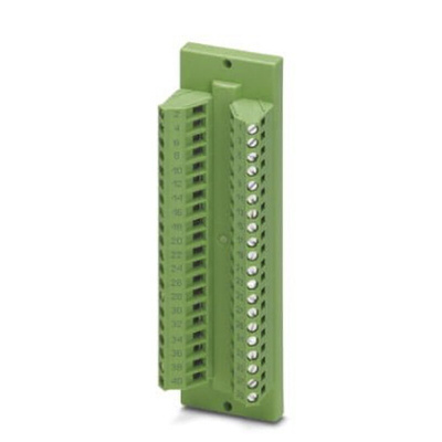 Phoenix Contact 40-Contact Non-Fuse DIN Rail Terminal, IDC Connector, Panel Mount, 40A