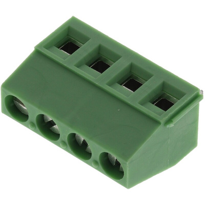 Phoenix Contact MKDS 1.5/4-5.08 Series PCB Terminal Block, 4-Contact, 5.08mm Pitch, Through Hole Mount, 1-Row, Screw