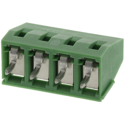 Phoenix Contact MKDS 1.5/4-5.08 Series PCB Terminal Block, 4-Contact, 5.08mm Pitch, Through Hole Mount, 1-Row, Screw