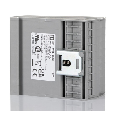 Phoenix Contact VIP-2 Series 20-Contact Male Interface Module, Flat Ribbon Cable Connector, DIN Rail, 1A