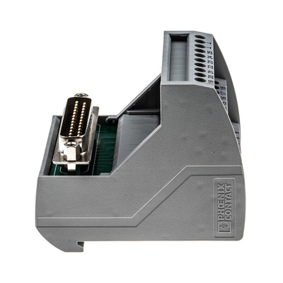 Phoenix Contact VIP-3/SC/D25SUB/M Series 25-Contact Male Interface Module, D-sub Connector, DIN Rail Mount, 2A