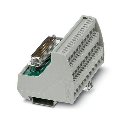 Phoenix Contact VIP-3 Series 50-Contact Male Interface Module, D-sub Connector, DIN Rail, 2A