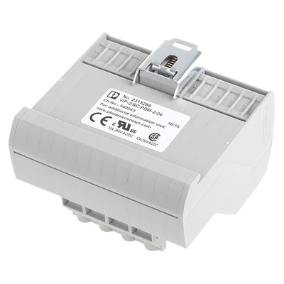 Phoenix Contact VIP Series 2-Contact Interface Module, DIN Rail Mount, 15A