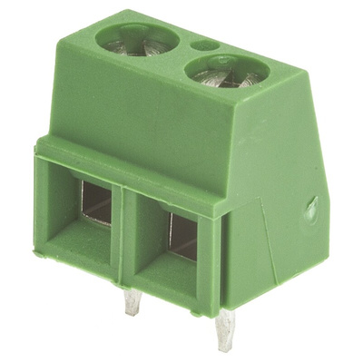 TE Connectivity Buchanan Series PCB Terminal Block, 2-Contact, 5.08mm Pitch, Through Hole Mount, 1-Row, Screw