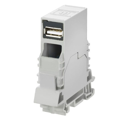 Weidmuller 2-Contact Interface Module, USB Connector, DIN Rail Mount