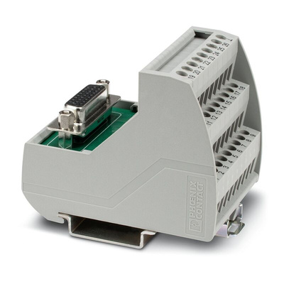 Phoenix Contact VIP-3 Series 26-Contact Female Interface Module, D-sub Connector, DIN Rail Mount, 1A