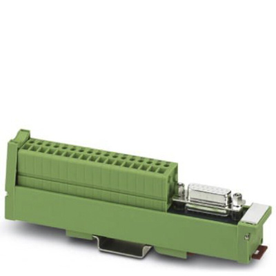 Phoenix Contact 15-Contact Female Interface Module, D-sub Connector, DIN Rail Mount, 2.5A