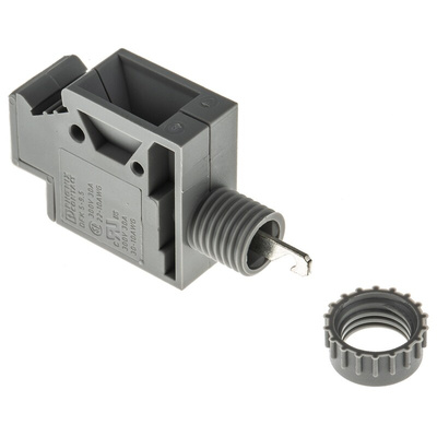 Phoenix Contact DFK 5-9.5 Series Feed Through Terminal Block, 0-Contact, 9.5mm Pitch, Through Hole Mount, 1-Row, Screw