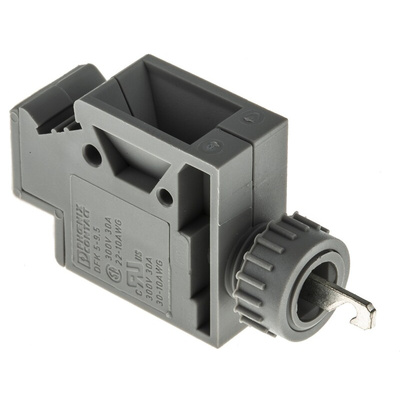 Phoenix Contact DFK 5-9.5 Series Feed Through Terminal Block, 0-Contact, 9.5mm Pitch, Through Hole Mount, 1-Row, Screw