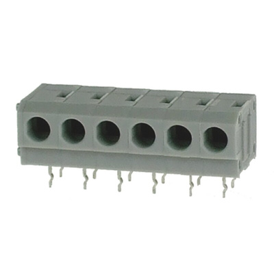 RS PRO PCB Terminal Block, 6-Contact, 5mm Pitch, Through Hole Mount, 1-Row, Screw Termination