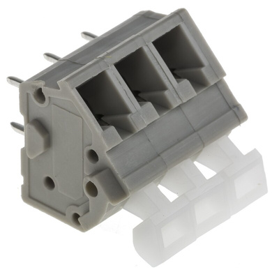 RS PRO PCB Terminal Block, 3-Contact, 5mm Pitch, Through Hole Mount, 1-Row, Screw Termination