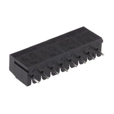 RS PRO PCB Terminal Block, 8-Contact, 5mm Pitch, Through Hole Mount, 1-Row, Screw Termination