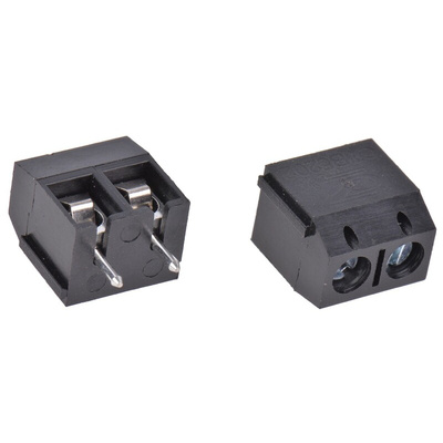 RS PRO PCB Terminal Block, 2-Contact, 5mm Pitch, Through Hole Mount, 1-Row, Screw Termination