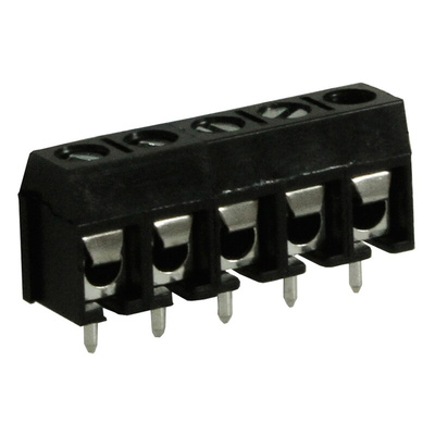 RS PRO PCB Terminal Block, 5-Contact, 5mm Pitch, Through Hole Mount, 1-Row, Screw Termination