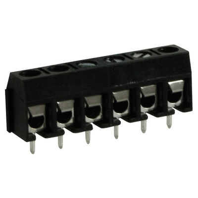 RS PRO PCB Terminal Block, 6-Contact, 5mm Pitch, Through Hole Mount, 1-Row, Screw Termination