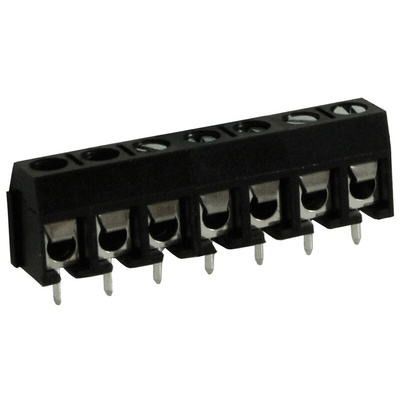 RS PRO PCB Terminal Block, 7-Contact, 5mm Pitch, Through Hole Mount, 1-Row, Screw Termination