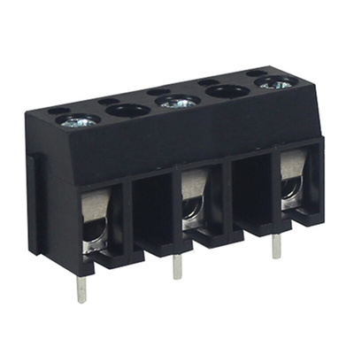 RS PRO PCB Terminal Block, 3-Contact, 10mm Pitch, Through Hole Mount, 1-Row, Screw Termination