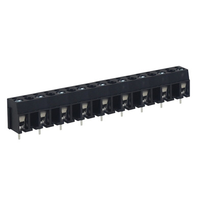 RS PRO PCB Terminal Block, 9-Contact, 10mm Pitch, Through Hole Mount, 1-Row, Screw Termination