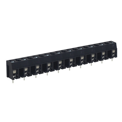 RS PRO PCB Terminal Block, 10-Contact, 10mm Pitch, Through Hole Mount, 1-Row, Screw Termination