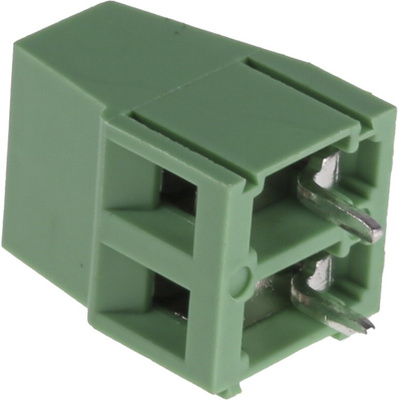 RS PRO PCB Terminal Block, 2-Contact, 5mm Pitch, Through Hole Mount, 1-Row, Screw Termination