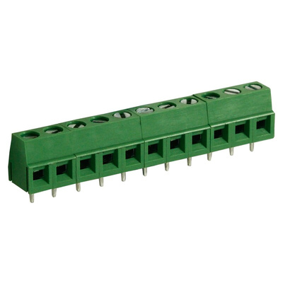 RS PRO PCB Terminal Block, 11-Contact, 5mm Pitch, Through Hole Mount, 1-Row, Screw Termination