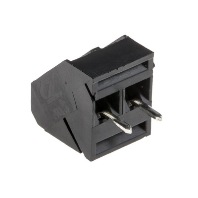 RS PRO PCB Terminal Block, 2-Contact, 5mm Pitch, Through Hole Mount, 1-Row, Screw Termination